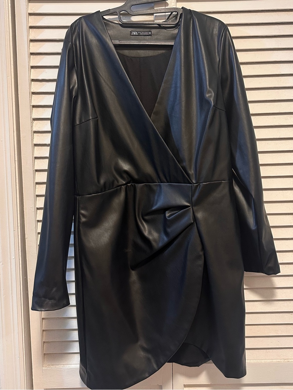 Zara Faux Leather dress